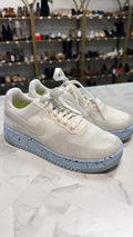 Nike White Air Force 1 Crater Flyknit Shoes, 7.5
