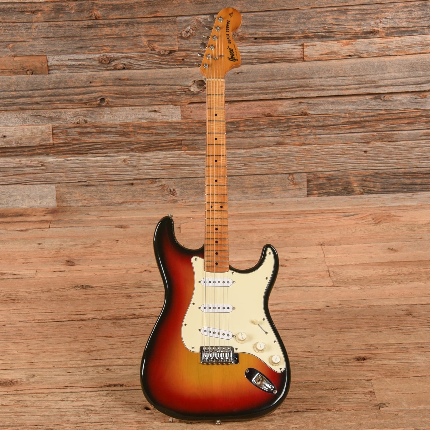Greco Super Sounds Brazen Picker Sunburst 1977