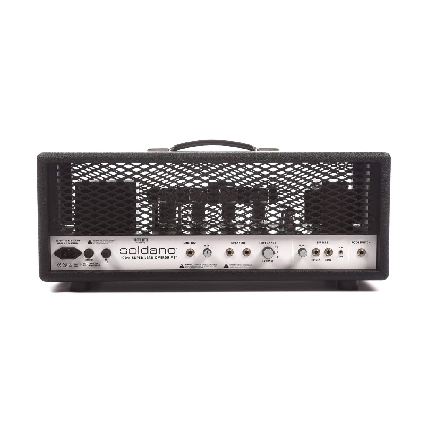 Soldano Super Lead Overdrive 100w Head White Control Panel Black Tolex Classic Metal Grille