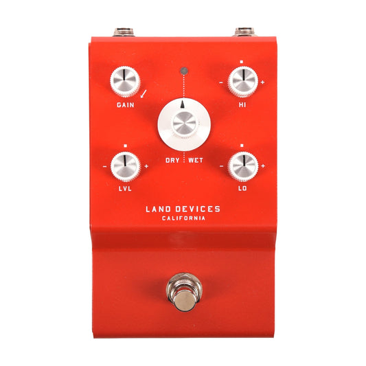 Land Devices Hunter Stereo Distortion Pedal Red