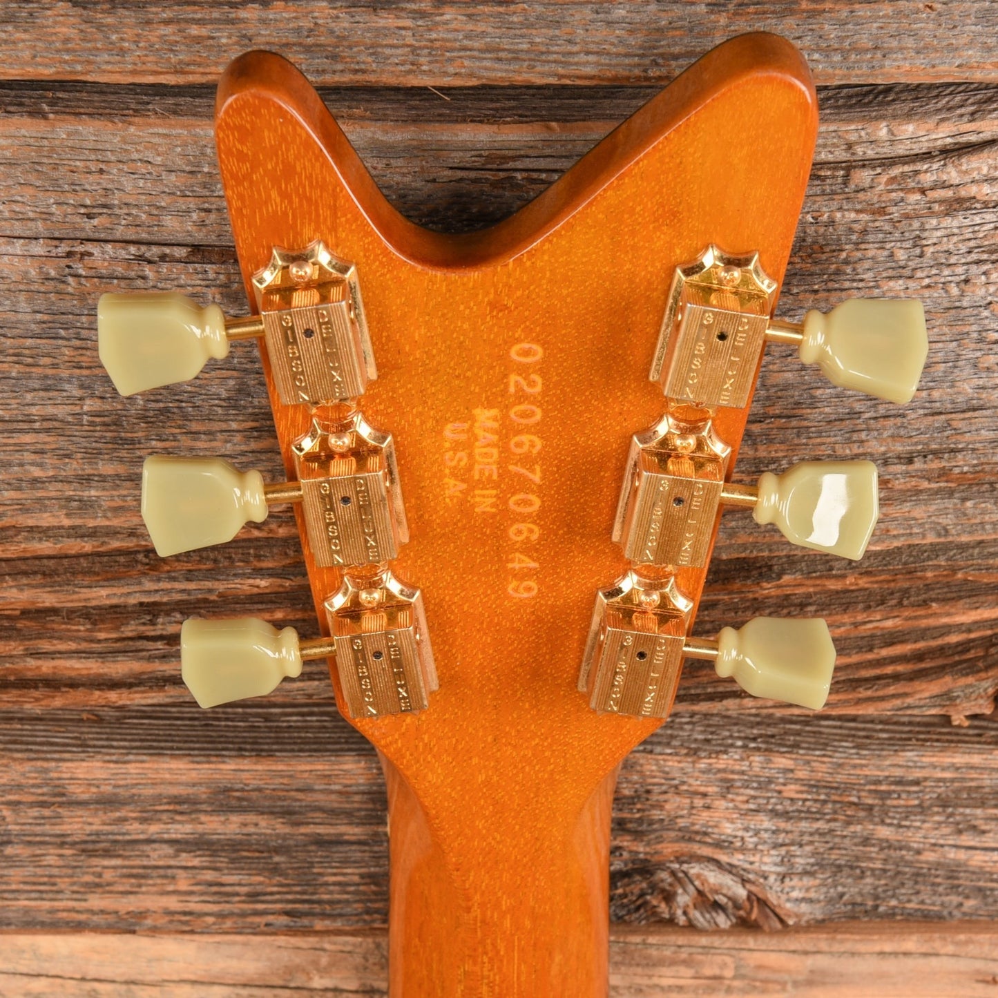 Gibson Reverse Flying V Natural - Dave Amato of REO Speedwagon