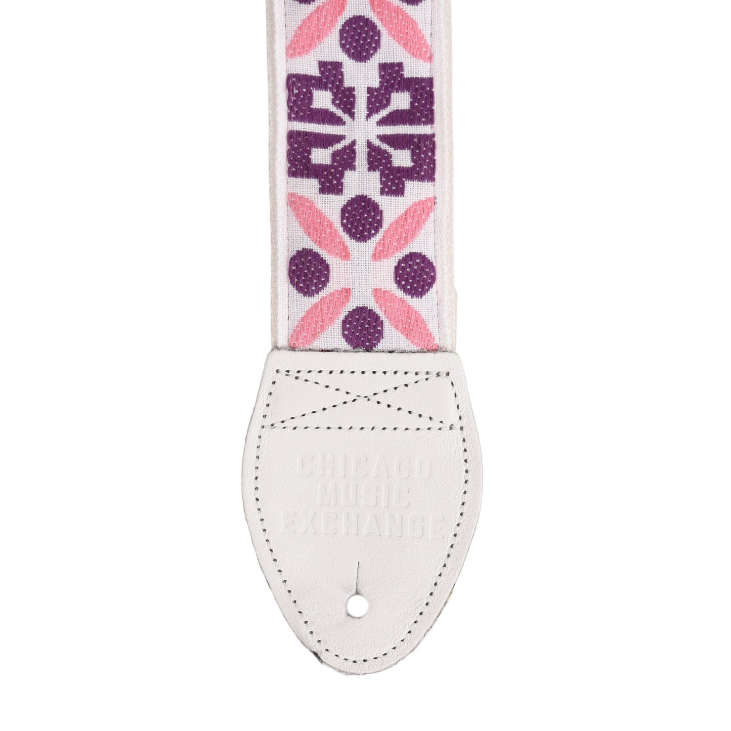 Souldier Inca Geometric White 2" Strap w/White Belt & Ends