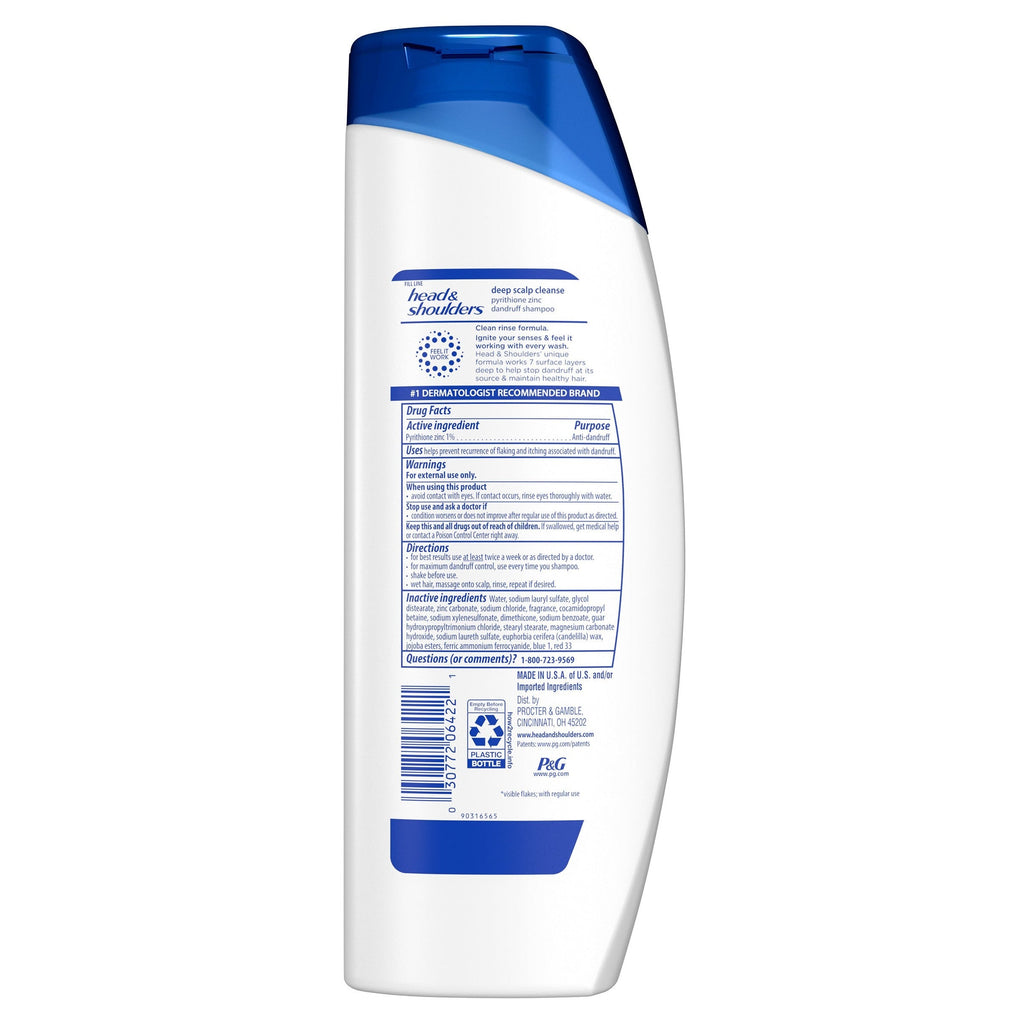 Deep Scalp Cleanse Anti-Dandruff Shampoo for Daily Use, Paraben Free