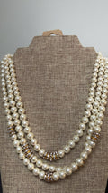 Gold & Faux Pearl Necklace