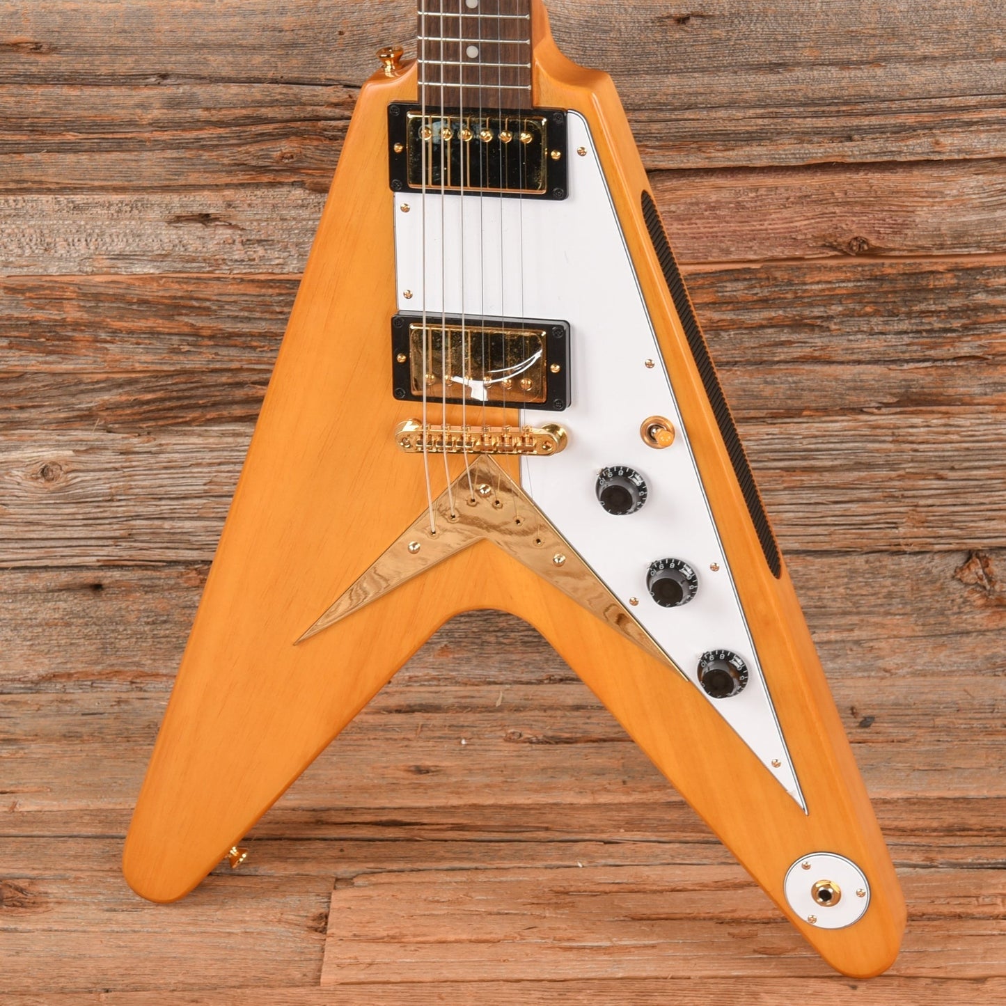 Epiphone Inspired by Gibson Custom '58 Flying V Aged Natural 2023