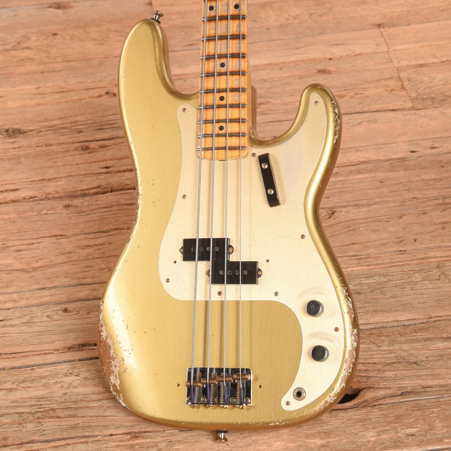 Fender Custom Shop Limited P-Jazz Bass Heavy Relic Gold 2024