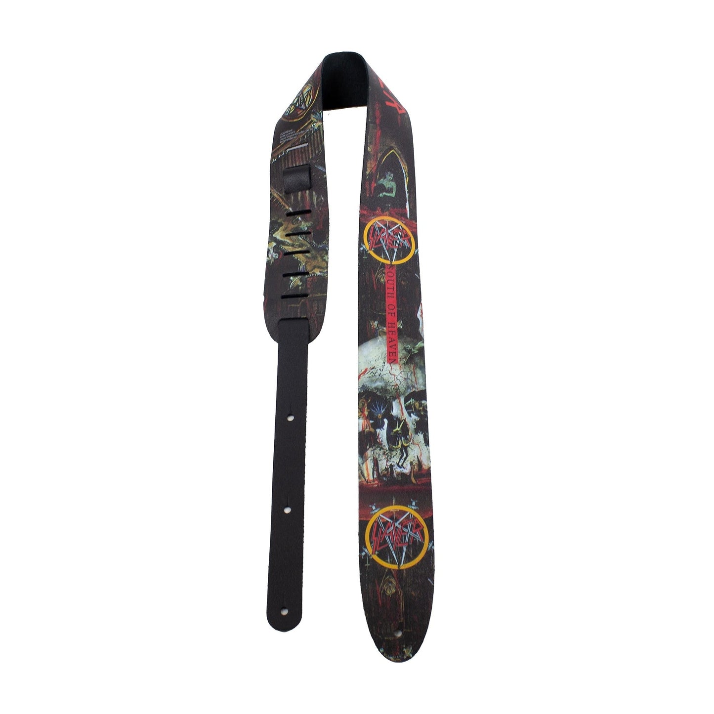 Perri's Slayer South of Heaven Leather Guitar Strap