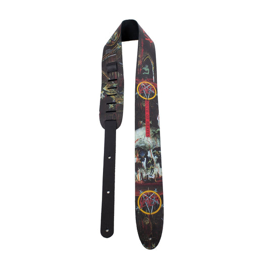 Perri's Slayer South of Heaven Leather Guitar Strap
