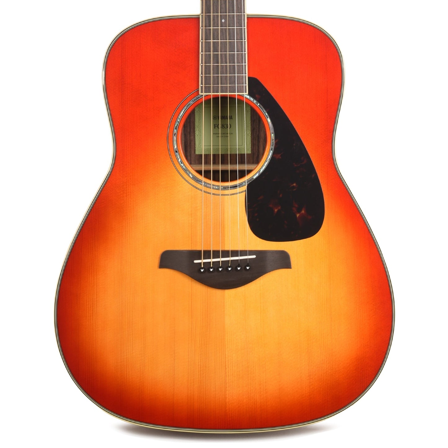 Yamaha FG830 Dreadnought Spruce/Rosewood Acoustic Guitar Autumn Burst